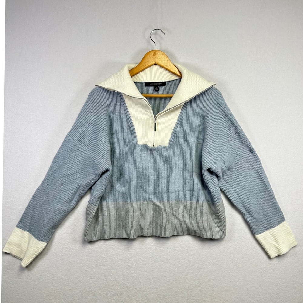 Marc New York Andrew Marc‎ Women XL Colorblock Quarter Zip Pullover Sweater